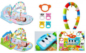 THẢM ĐÀN HUANGER 2 TRONG 1 -HE0634 HỒNG - XANH