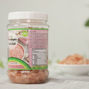 SMILE NUTS MUỐI HỒNG HIMALAYA DẠNG HẠT SMILE NUTS HỘP 500G (HŨ)