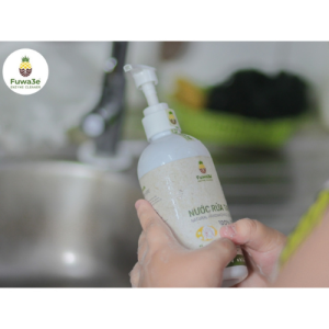 Nước rửa tay hữu cơ Fuwa3e mùi tinh dầu quýt từ chế phẩm Enzyme sinh học 3000ml