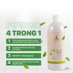 Nước lau sàn Fuwa3e (Hương sả chanh)  1000ml