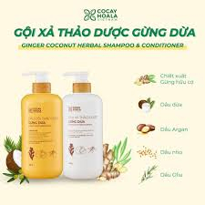 Dầu Xả Thảo Dược Hữu Cơ Gừng Dừa Cỏ Cây Hoa Lá 650g Sạch Gàu Ngứa