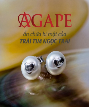 HOA TAI NGỌC TRAI AGAPE 8,5MM