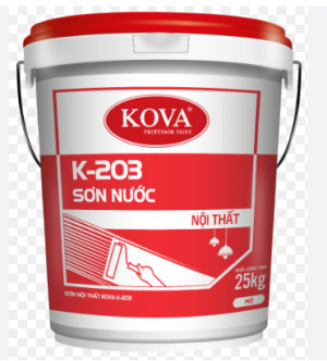Sơn nội thất KOVA K-203 Plus 16 lit 5 lít 1 lít