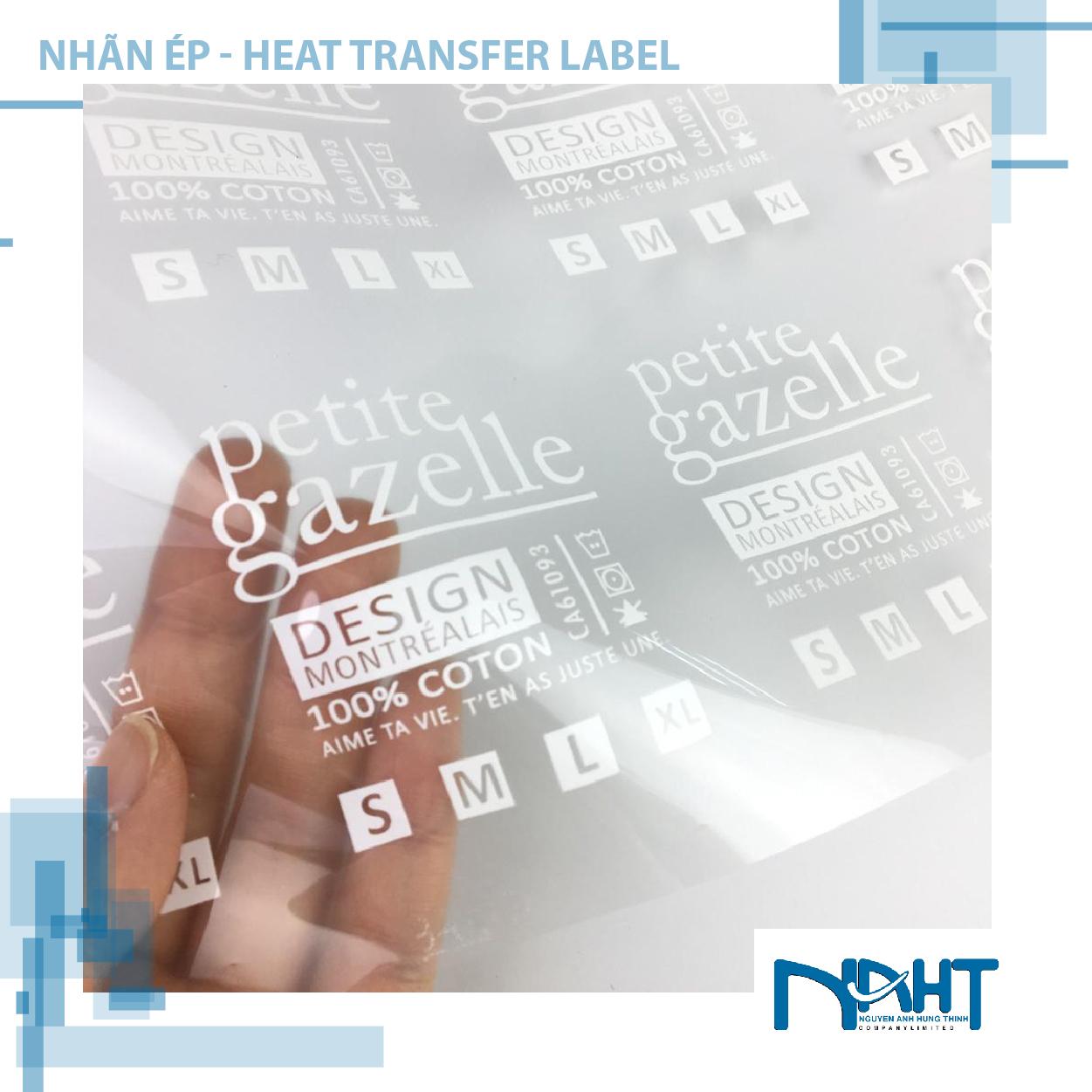 Nhãn Ép - Heat transfer Label
