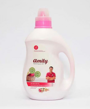 Nước giặt, xả Amity 2 trong 1 nhãn hồng 3.8kg