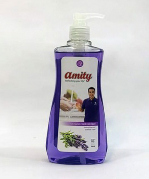 Nước rửa tay Amity hương lavender - có vòi nhấn 350g