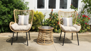 Pieces chat sets wicker rattan luxurious outdoor garden