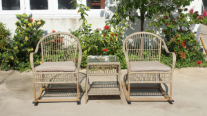 Rocking chair galvanized Steel Swing Outdoor Relaxing Chair