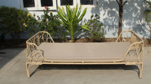 Galvanized Steel Wicker day bed Outdoor Furniture Outdoor Chair Lounge