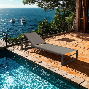 Patio Adjustable Chaise Lounge Chair for Outdoor