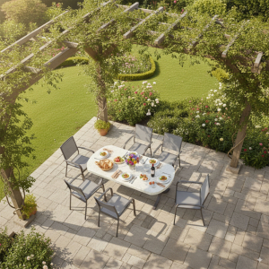 The perfect blend of elegant Polycement and durable galvanized steel