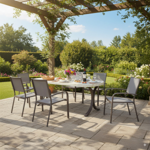 The perfect blend of elegant Polycement and durable galvanized steel