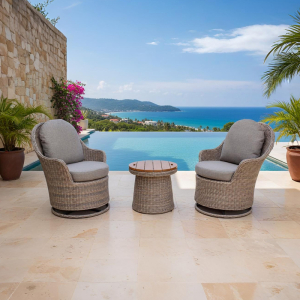Introducing our ATP-2260 bistro set, the perfect addition to your balcony, patio, or garden.