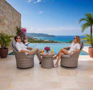 Introducing our ATP-2260 bistro set, the perfect addition to your balcony, patio, or garden.