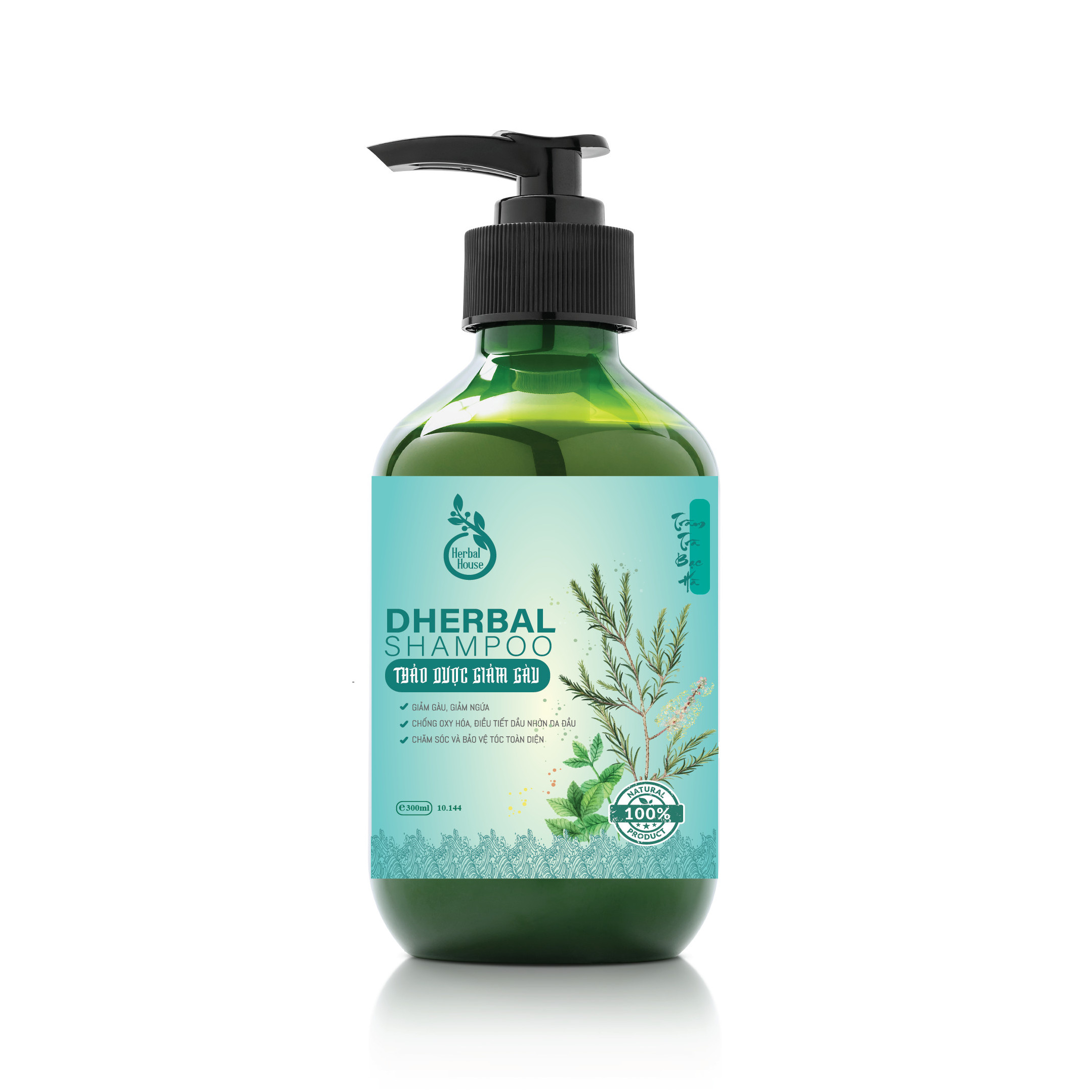 Dầu Gội Ngăn Ngừa Sạch Gàu, Hết Ngứa - DHerbal Shampoo (300ml)