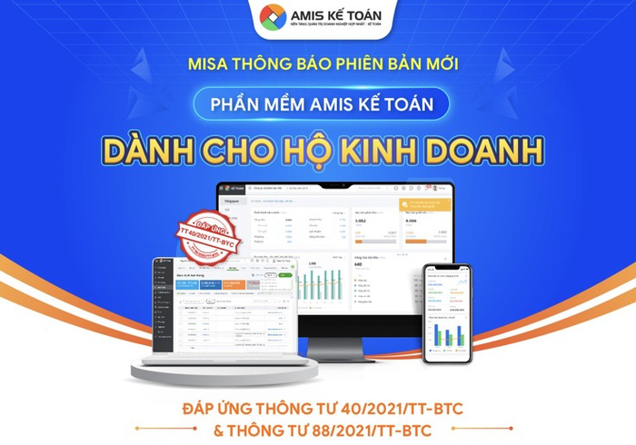 Chính thức ra mắt phần mềm kế toán cho hộ kinh doanh đáp ứng Thông tư 88/2021/TT-BTC