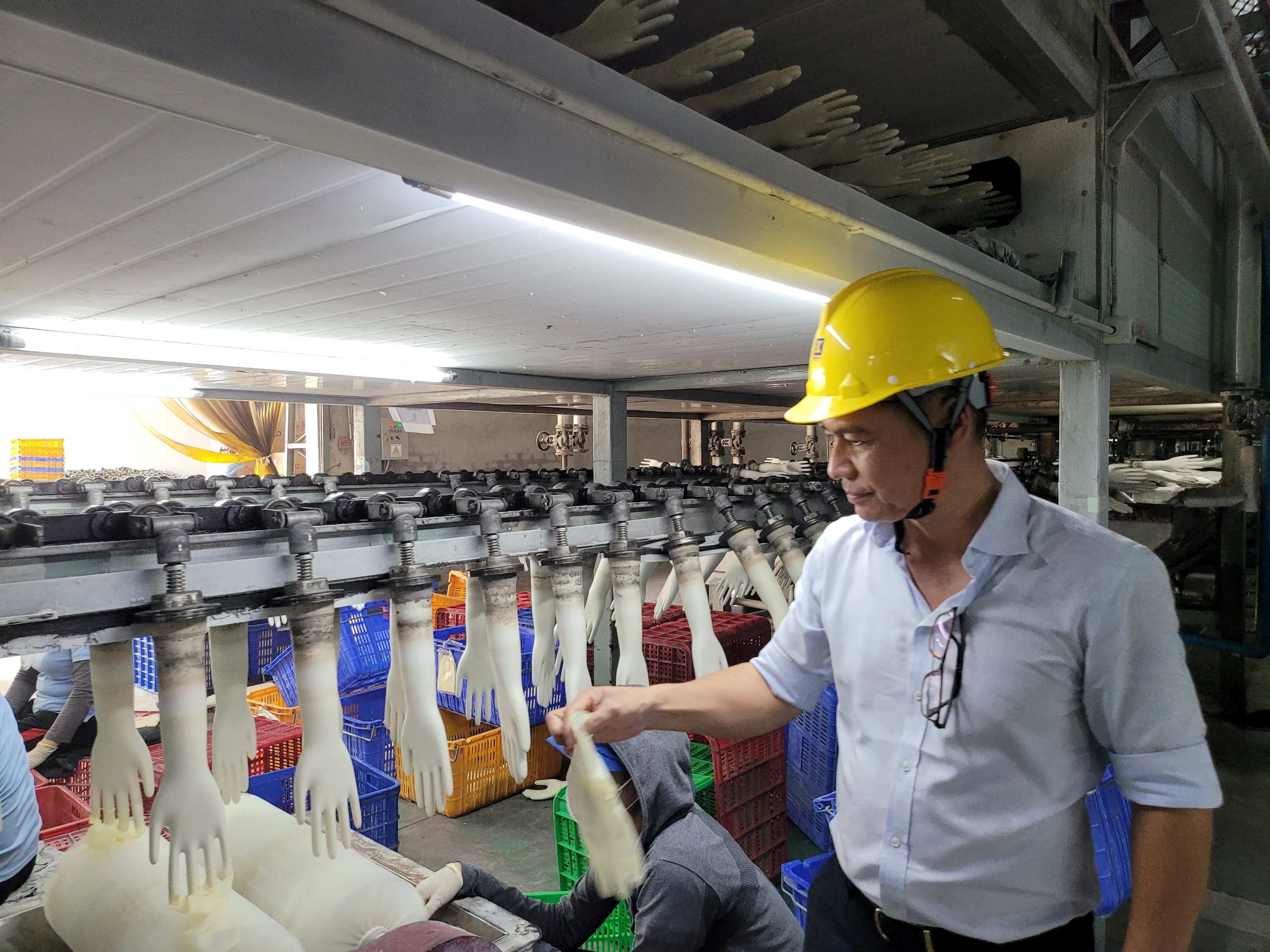 Đại Diện Ban Giám Đốc BK GLOVES kiểm tra hoạt động Sản xuất, Đào tạo tại nhà máy