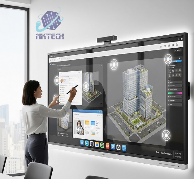 Màn hình tương tác là gì? Giải pháp hiển thị thông minh "All-in-one" dẫn đầu xu hướng 2026