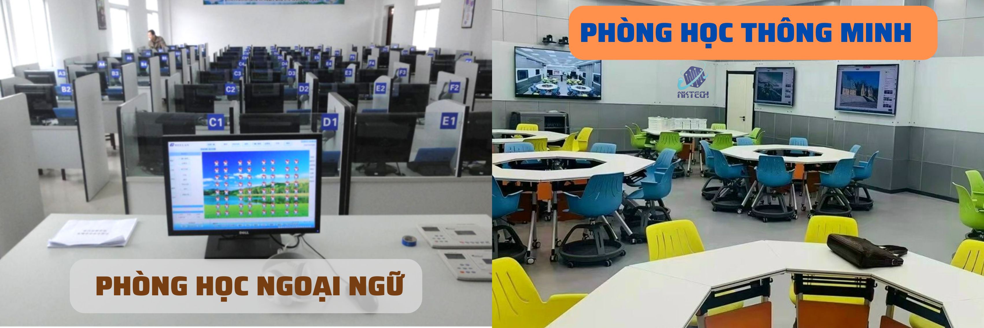 phòng học ngoại ngữ, phòng học thông minh