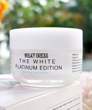 Milky Dress - Kem làm trắng da tức thì White Platinum M02 50ml