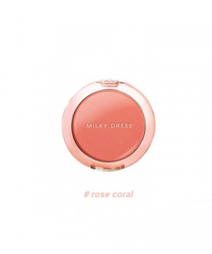 Milky Dress - Phấn má hồng Barbie Make Blurer Pop Cheek (Rose Coral)