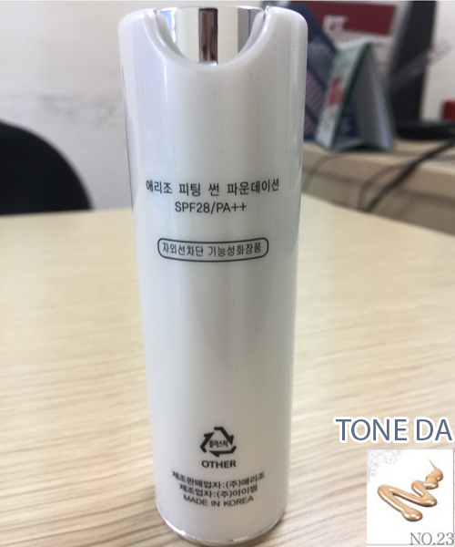 Milky Dress - Kem nền trang điểm chống nắng Aery Jo Fitting Sun Foundation #No23 Tông da (Chai)