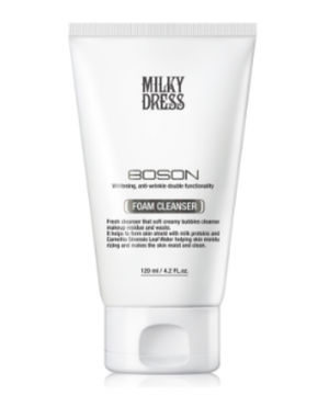 Milky Dress - Sữa Rửa Mặt Sáng Da Dành Cho Da Dầu Boson Balancing Foam Cleanser (120ml)
