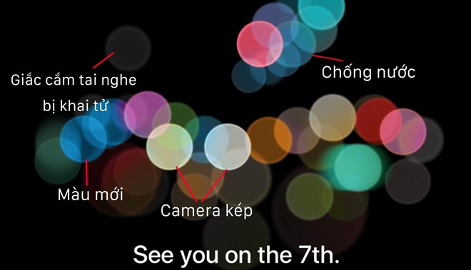 Giải mã thư mời Apple: Cách mạng camera trên iPhone 7