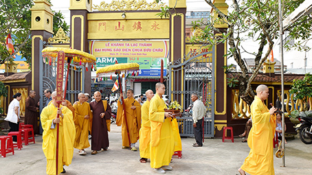 QUẢNG NGÃI: CHÙA BỬU CHÂU LONG TRỌNG TỔ CHỨC LỄ KHÁNH TẠ LẠC THÀNH ĐẠI HÙNG BẢO ĐIỆN