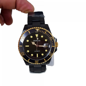Thiết kế kinh điển của rolex đồng hồ nam Parnis PA-GMT1-33