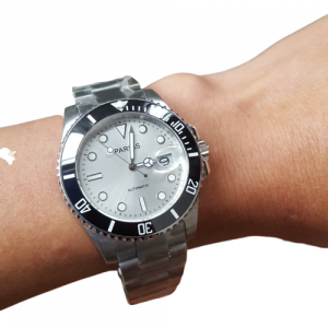 Thiết kế kinh điển của rolex đồng hồ nam Parnis PA-GMT1-22