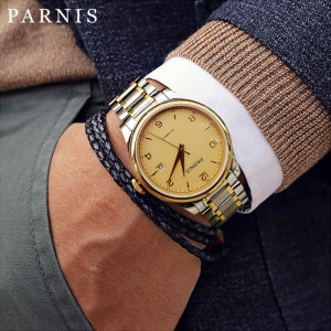 Thiết kế kinh điển đồng hồ nam Parnis PH2113G