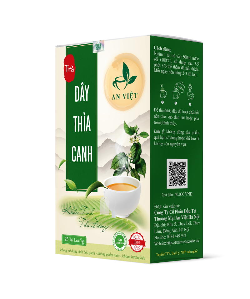 Trà Thìa Canh An Việt 25 túi lọc 5 gam