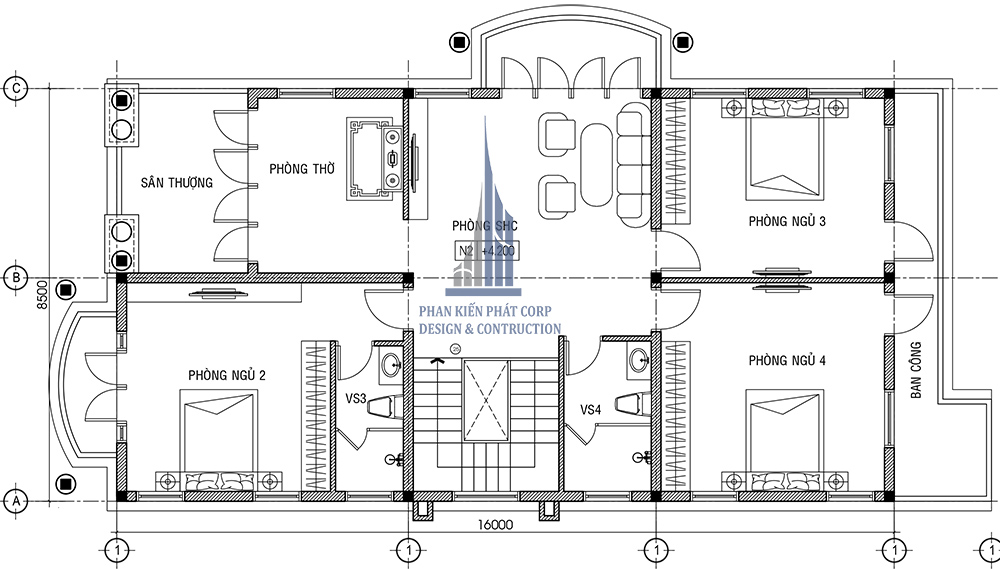 Mẫu biệt thự tân cổ điển 12x25m tại Tiền Giang