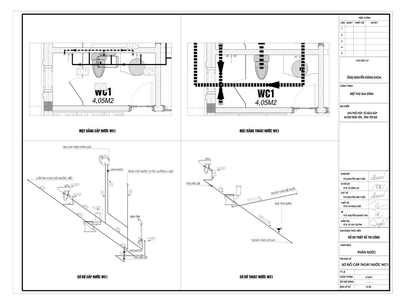 10 mẫu sơ đồ cấp thoát nước nhà dân dụng, nhà phố ĐÁNG học hỏi