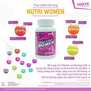 Vitamin, Khoáng Chất, Tăng sức đề kháng cho nữ - Nutri Women