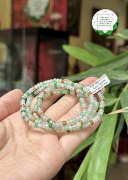 Chuỗi Vòng Băng Ngọc Phỉ Thúy Bánh Xe - Jadeite VIP