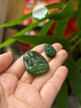 Mặt Phật Bản Mệnh - Ngọc Bích Nephrite Jade