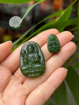 Mặt Phật Bản Mệnh - Ngọc Bích Nephrite Jade