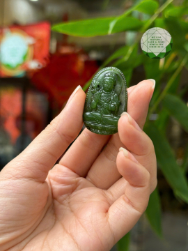 Mặt Phật Bản Mệnh - Ngọc Bích Nephrite Jade