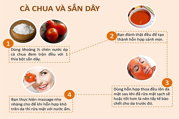 Chỉ một chút bột sắn đã đánh bay được tàn nhang