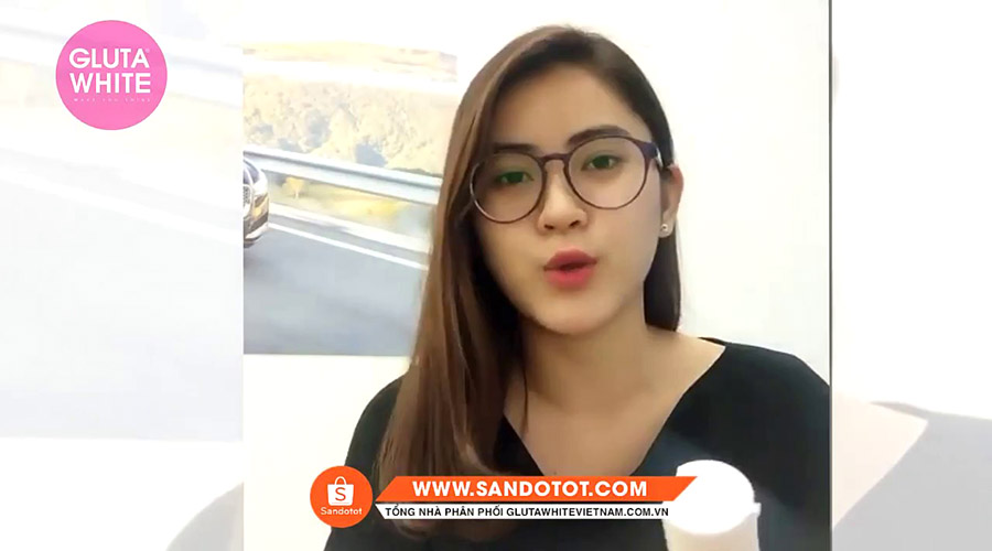 Trước và sau khi sử dụng serum ngày và đêm gluta white