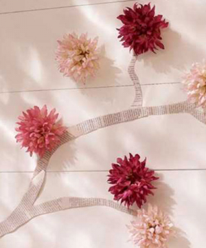 Bộ nguyên liệu làm hoa giấy lụa hồng phấn