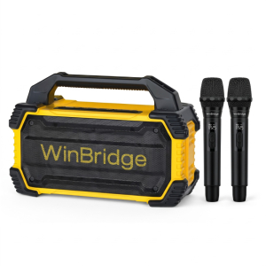 Loa karaoke di động WinBridge K400 công suất khủng 150W (Kèm 2 micro không dây)