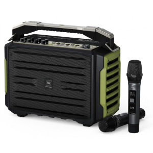 Loa karaoke di động WinBridge K600 công suất khủng 200W (Kèm 2 micro không dây & chống nước IPX4)