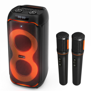 Loa karaoke di động WinBridge K903 công suất 105W (Kèm 2 micro S26 & đèn LED RGB)