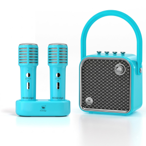 Loa karaoke di động WinBridge L20 công suất 20W (Kèm 2 micro không dây & đế sạc)