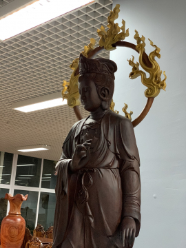 Tượng Phật Bà Gỗ Cẩm Lai Việt Nam