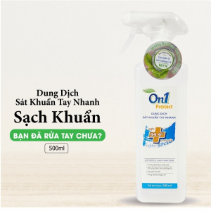 Dung dịch rửa tay sát khuẩn nhanh On1 Protect 500ml (hương Bamboo Charcoal)