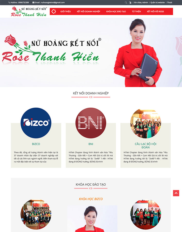 Bộ giao diện Profile cá nhân cho doanh nhân Việt